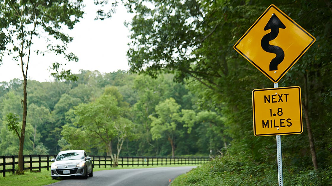 Adaptive headlights help drivers spot objects earlier; glare not excessive